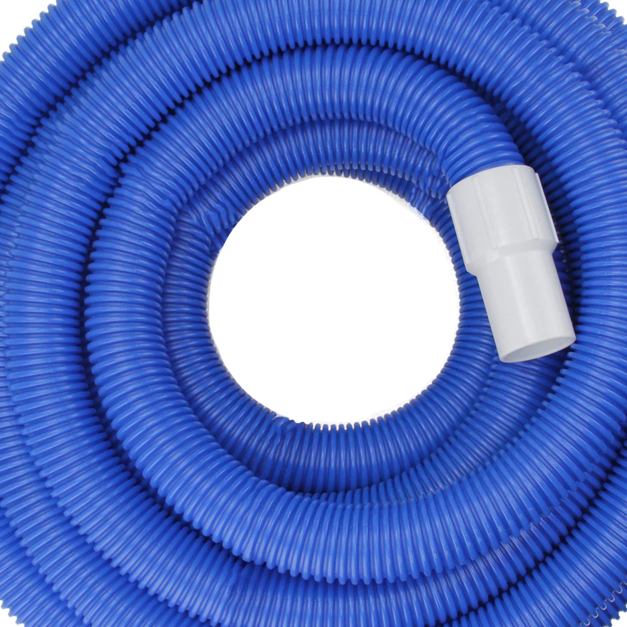 Pool Central 1.5" x 25ft. Blue Blow-Molded PE In-Ground Swimming Pool Vacuum Hose with Swivel Cuff